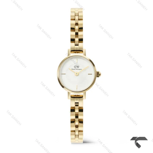 ساعت دنیل ولینگتون زنانه مینی Petite طلایی صفحه سفید DW-10120-L