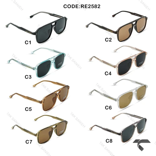 عینک فریم شفاف جنتل مانستر RE2582-6 پلاریزه GentleMonster-10147-U