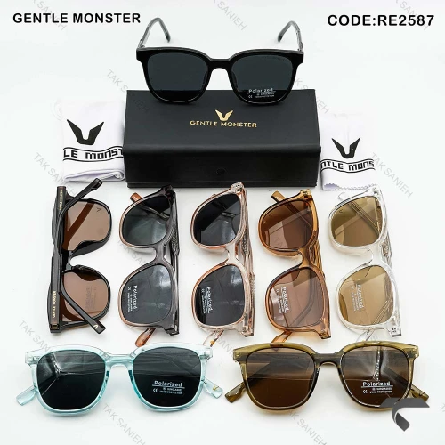 عینک آفتابی جنتل مانستر RE2587-2 پلاریزه قهوه ای GentleMonster-10151-U