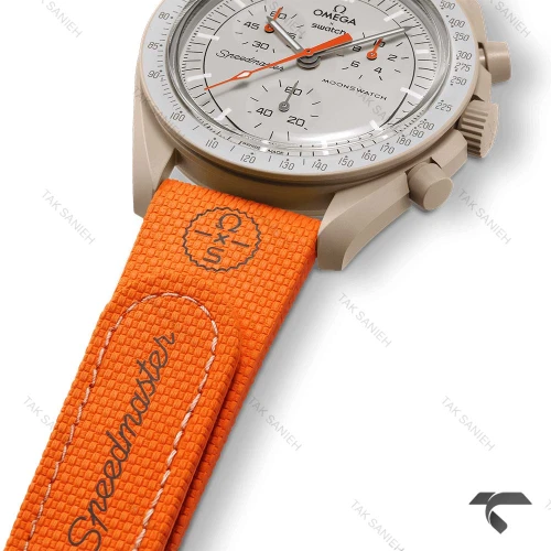 امگا سواچ ماموریت به مشتری نارنجی بند رابر جدید Swatch-10205-U
