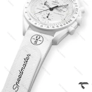 امگا سواچ ماموریت به ماه بند رابر جدید سفید Swatch-10217-U