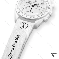 امگا سواچ ماموریت به ماه بند رابر جدید سفید Swatch-10217-U