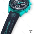 امگا سواچ ماموریت به زمین POLAR LIGHTS بند رابر جدید Swatch-10220-U