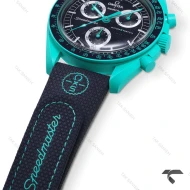 امگا سواچ ماموریت به زمین POLAR LIGHTS بند رابر جدید Swatch-10220-U