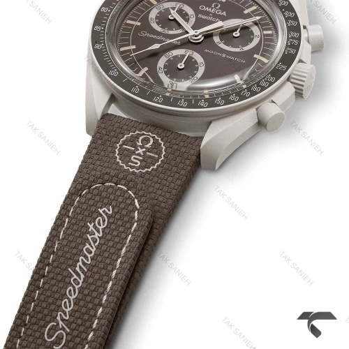 امگا سواچ ماموریت به زمین Desert بند رابر جدید Swatch-10221-U