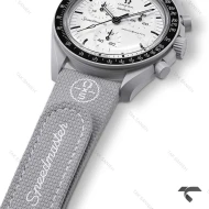 امگا سواچ ماموریت به ماه بند رابر جدید طوسی Swatch-10222-U