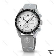 امگا سواچ ماموریت به ماه بند رابر جدید طوسی Swatch-10222-U