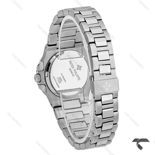 ساعت پتک فیلیپ ناتیلوس زنانه دورنگین تمام سیلور Patek-10158-L