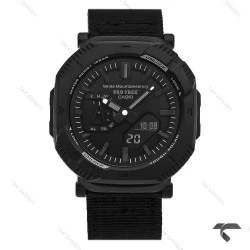 ساعت پروترک مردانه فول مشکی بند برزنتی Protrek-10160-G