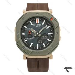 ساعت کاسیو Pro Trek مردانه قاب سبز بند رابر قهوه ای Protrek-10162-G