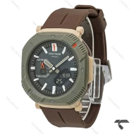 ساعت کاسیو Pro Trek مردانه قاب سبز بند رابر قهوه ای Protrek-10162-G