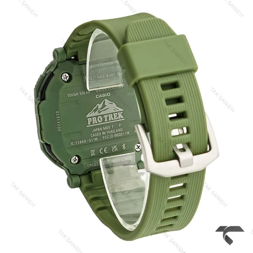 ساعت کاسیو پروترک مردانه بند رابر سبز Protrek-10163-G