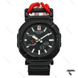 ساعت کاسیو پروترک مردانه PRJ-B001 مشکی بند کشی قرمز Protrek-10168-G