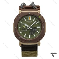 ساعت کاسیو پروترک PRJ-B001 سبز قهوه ای بند کشی Protrek-10169-G