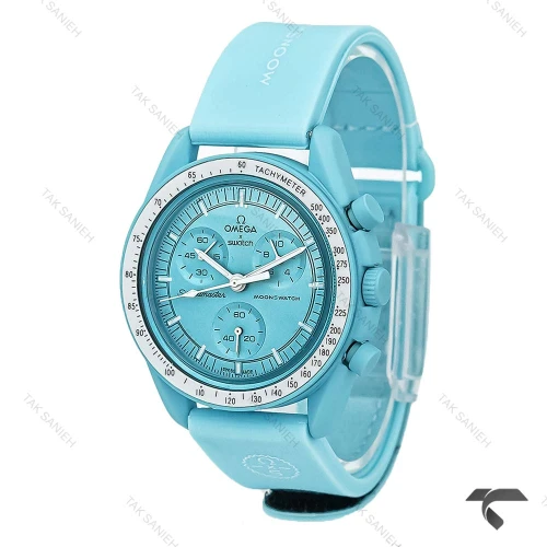 امگا سواچ مون واچ ماموریت به اورانوس بند رابر آبی Swatch-10194-U