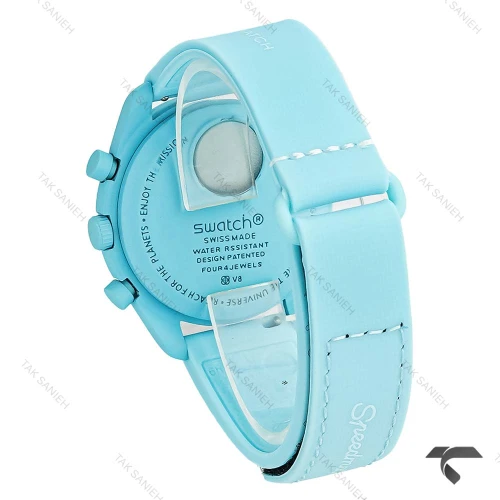 امگا سواچ مون واچ ماموریت به اورانوس بند رابر آبی Swatch-10194-U