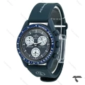ساعت امگا سواچ مون واچ سرمه ای بند رابر Swatch-10197-U