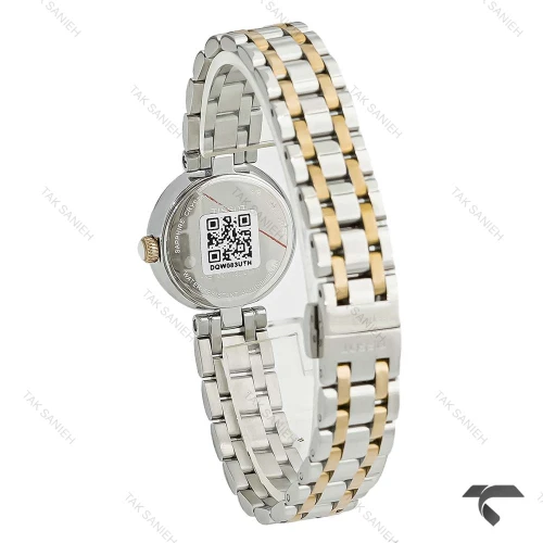 ساعت زنانه تیسوت Bellissima دورنگ طلایی ایندکس یونانی تقویم دار Tissot-10203-L