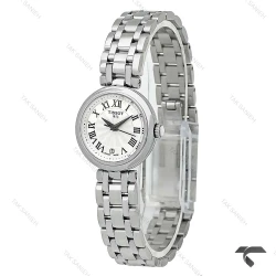 ساعت تیسوت Bellissima زنانه سیلور ایندکس یونانی تقویم دار Tissot-10204-L