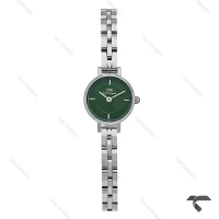 ساعت دنیل ولینگتون زنانه مینی Petite سیلور صفحه سبز بندفلزی DW-10437-L