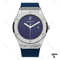 ساعت هابلوت مردانه استیل سرمه ای صفحه مهندسی Hublot-10442-G