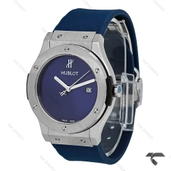 ساعت هابلوت مردانه استیل سرمه ای صفحه مهندسی Hublot-10442-G