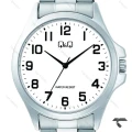 ساعت کیو اند کیو مردانه C36A-005PY بند فلزی نقره‌ای صفحه سفید QQ-10523-G