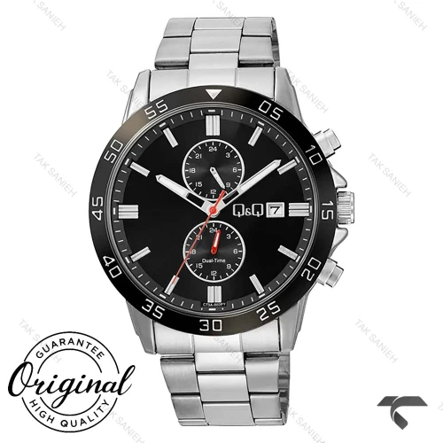 ساعت کیو اند کیو مردانه C73A-002PY استیل صفحه مشکی QQ-10528-G