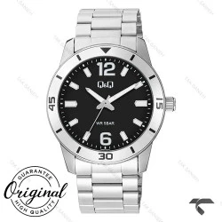 ساعت کیو اند کیو مردانه Q85B-002PY استیل مشکی QQ-10540-G