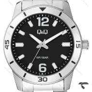 ساعت کیو اند کیو مردانه Q85B-002PY استیل مشکی QQ-10540-G
