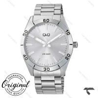ساعت مچی مردانه کیو اند کیو Q86B-001PY تمام سیلور QQ-10545-G
