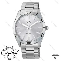 ساعت مچی مردانه کیو اند کیو Q86B-001PY تمام سیلور QQ-10545-G