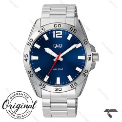 ساعت مچی کیو اند کیو مردانه Q87B-002PY صفحه سرمه ای QQ-10549-G