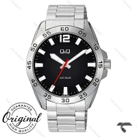 ساعت مردانه کیو اند کیو Q87B-003PY کلاسیک بند استیل QQ-10550-G