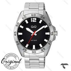 ساعت مردانه کیو اند کیو Q87B-003PY کلاسیک بند استیل QQ-10550-G