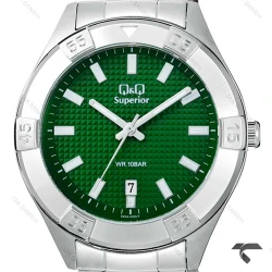 ساعت مردانه کیو اند کیو S20A-003VY سری Superior صفحه سبز QQ-10561-G