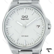 ساعت کیو اند کیو مردانه S21A-001VY سری Superior صفحه سفید QQ-10562-G