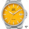ساعت کیو اند کیو مردانه S21A-005VY صفحه خردلی QQ-10566-G