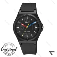 ساعت مردانه کیو اند کیو V04A-006VY اسپرت عقربه قرمز آبی QQ-10572-G