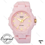 ساعت اسپرت مردانه کیو اند کیو V50A-002VY بند رزین صورتی QQ-10577-G