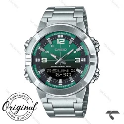 ساعت کاسیو AMW-870DA-3AV مردانه سیلور صفحه سبز Casio-10256-G