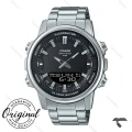 ساعت کاسیو AMW-880D-1AV اصل مردانه سیلور صفحه مشکی Casio-7413-G