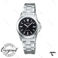 ساعت کاسیو زنانه LTP-1215A-1A2 سیلور صفحه مشکی Casio-10274-L