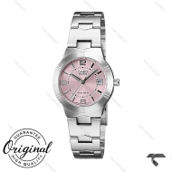 ساعت مچی کاسیو LTP-1241D-4A زنانه سیلور صفحه صورتی Casio-10276-L