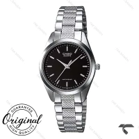 ساعت کاسیو بند فلزی LTP-1274D-1A زنانه صفحه مشکی Casio-10277-L