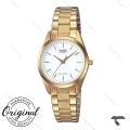 ساعت کاسیو LTP-1274G-7A زنانه طلایی صفحه سفید Casio-10279-L