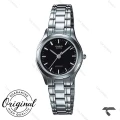 ساعت کاسیو LTP-1275D-1ADF سیلور  صفحه مشکی زنانه Casio-10280-L