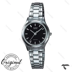 ساعت کاسیو LTP-1275D-1ADF سیلور  صفحه مشکی زنانه Casio-10280-L