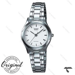 ساعت زنانه کاسیو LTP-1275D-7ADF سیلور صفحه سفید Casio-10281-L