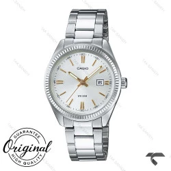 ساعت کاسیو LTP-1302D-7A2V زنانه سیلور عقربه طلایی Casio-10285-L